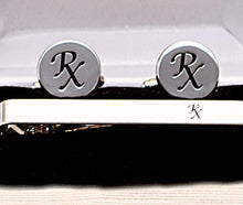 Load image into Gallery viewer, Rx Tie Pin and Cuff Link Set.